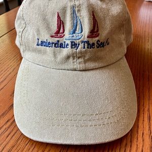 Lauderdale By The Sea, FL Baseball hat one size fits all. Buckle.